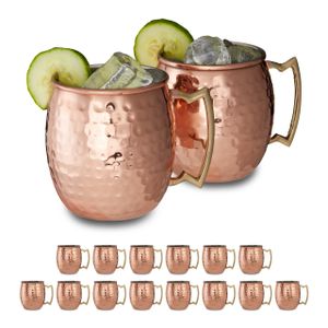relaxdays 16 x Moscow Mule Becher