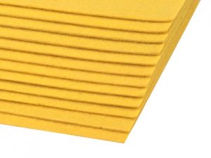 10 Bastelfilz Bögen flex DIN A4, ca. 1,5-2mm, Filzplatte, Farbwahl, Farbe:gelb