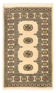 Morgenland Afghan Teppich - Buchara - 126 x 78 cm - beige