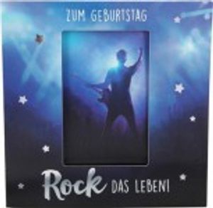 Geburtstagskarte Klappkarte 3D mit Musik & Licht Zum Geburtstag Rock das Leben!