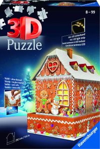 Ravensburger 11237 3D Puzzle Lebkuchenhaus bei Nacht 216 Teile