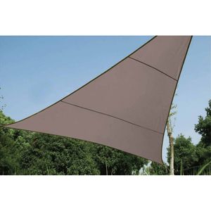 Perel Sonnensegel Dreieck 5 m Taupe GSS3500TA