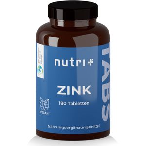 Nutri-Plus Zink Tabletten - hochdosiert - 180 Tabletten á 25 mg pro Tabs - deckt Tagesbedarf ab