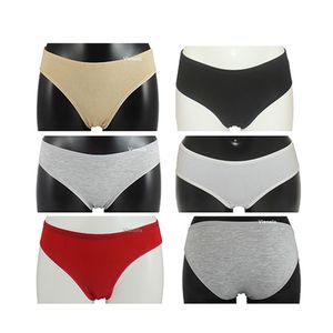 5er Pack Unterhosen Damen Slips Pantys 90% Baumwolle Verschiedene Farben D102-M