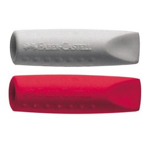 FABER-CASTELL Radierer GRIP ERASER CAP sortiert 2 Stück kein Farbwunsch möglich