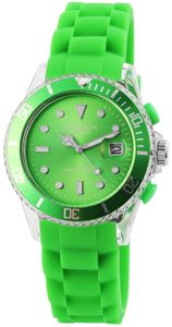 Madison U4399 New-York "Candy Time" Armbanduhr - Silikonband in grün