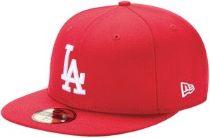 New Era - MLB Los Angeles Dodgers Essential 59Fifty Cap - red : 7 1/4 (57,7cm) Größe: 7 1/4 (57,7cm)