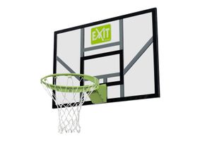 Basketballbrett mit dunking Ring und Netz EXIT Galaxy 117x77cm