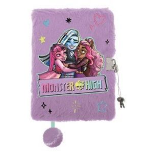 Pamiętnik A5 Włochacz z kłódką 3D Monster High