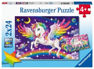 Ravensburger Puzzle: Einhorn und Pegasus (2x24 Stück) (05677)