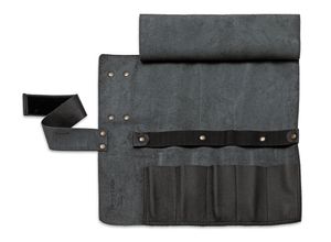 F.DICK Leder Rolltasche ohne Bestückung schwarz, ausgerollt 47x45cm - 8106801-01