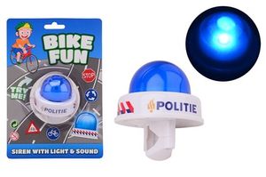 Glocke Bike Fun Police Sirene hellblau