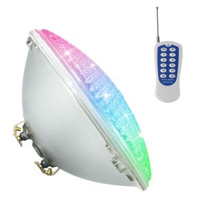 LED Poolbeleuchtung,18W RGB Schwimmbadbeleuchtung Unterwasserstrahler mit Fernbedienung Poolbeleuchtung,12V Poollampe