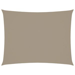 vidaXL Sonnensegel Oxford-Gewebe Rechteckig 3x6 m Taupe