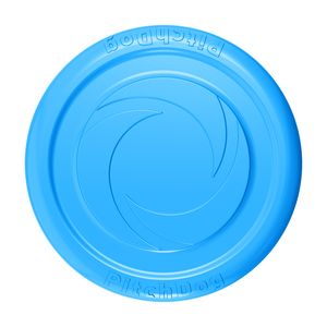Frisbee für Hunde, Hundespielzeug, Gummi, Soft-Disc, interaktive Outdoor-Spielzeug, Hundeerziehung, Flying Disc, Soft, 24 cm, Blau