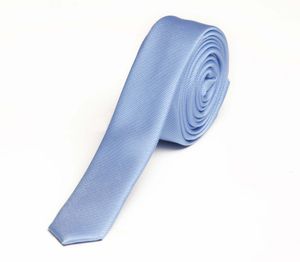 Fabio Farini - Krawatte - Schmale Herren Schlips - Moderne Slim Krawatten in 3cm Breite Schmal (3cm), Blau