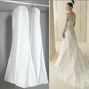Atmungsaktiver Kleidersack für Hochzeitskleider - Weiß - 180 cm