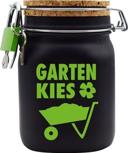 Spardose Geld Geschenk Ideen Garten Kies Schwarz Größe L 1 Liter