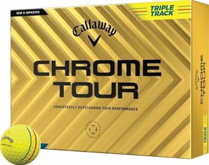 Callaway Chrome Tour Yellow Triple Track Golfové lopty