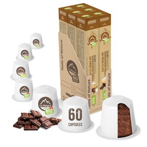 Crema Chocolate Coffee - 60 kávových kapsúl | La Natura Lifestyle Organic 306g| bio | Kompatibilné s Nespresso®*³
