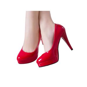 Damen High Heels Stiletto Heels Leichte Kleidungsschuhe Komfort Schlupf Auf Pumpen Party Rot,Größe:EU 40