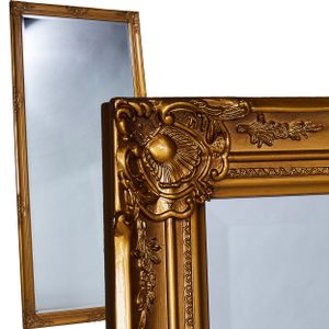 LC Home Wandspiegel Barock XL Spiegel gold 180 x 80 cm Antik-Stil Ganzkörperspiegel