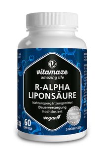 R-Alpha-Liponsäure 200 mg hochdosiert, 60 vegane Kapseln