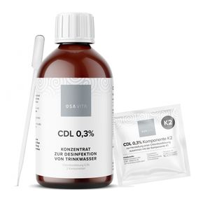 OSAVITA® CDL / CDS Chlordioxid 0,3% Konzentrat zur Trinkwasseraufbereitung (250 ml)