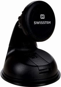 Swissten M1 Magnet Handyhalterung fürs Auto mit Saugnapf für Armaturenbrett und Windschutzscheibe, KFZ Handyhalterung mit 3 Magneten für iPhone iPad Samsung Huawei LG XIAOMI