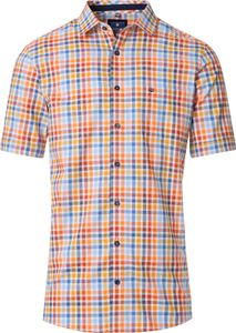 Redmond - Comfort Fit - Herren Freizeithemd Kurzarm (251070999), Größe:XL, Farbe:Orange(40)