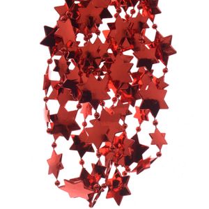 Weihnachts-Sternengirlande Christmas Red rot 2,7 Meter - Kunststoff