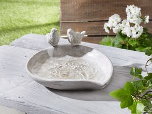 Vogeltränke 'Piepmatz',trendige Betonoptik,aufwändig gearbeitet,Zement,Garten