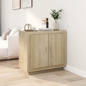 vidaXL Sideboard Sonoma-Eiche 80x40x75 cm Holzwerkstoff