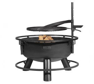 Feuerschale Bandito inkl. Zubehör Cook King 94 x 110 cm schwarz