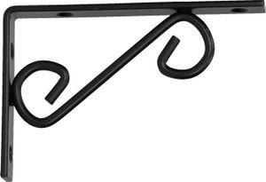 Regalhalter 150x100 mm Regalträger Regalwinkel Wandkonsole Antik Retro schwarz