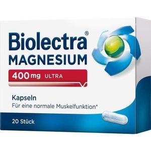 Biolectra Magnézium 400 mg ultra kapsuly 20 kapsúl