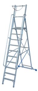Krause STABILO Stufen-StehLeiter mit großer Plattform und Sicherheitsbügel 10 Stufen