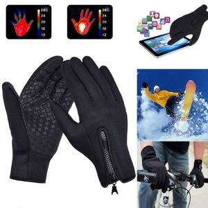 Winter Handschuhe Damen Herren Touchscreen Thermo Warm Windproof Wasserdicht Größe: L