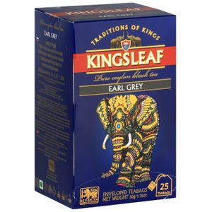 KINGSLEAF- Schwarzer Tee aus Ceylon mit Bergamotte-Aroma, 50x2g x3 Stück