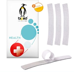 biped HEALTH 2 Paar Slinghalter - polstern und verhindern das Rutschen von Schuh Riemchen - selbstklebende Riemchenhalter aus Velours Leder z2920