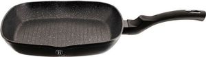 Grillpfanne mit Marmoroberfläche 28 cm Schwarz Silber Kollektion BERLINGERHAUS BH-1846