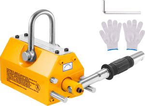 Magnetický zdvihák od SucceBuy, nosnosť 2200 lbs/1000 kg, 2,5-násobný bezpečnostný faktor, neodymová oceľ, funkcia odblokovania, permanentný magnet na zdvíhanie ťažkých zariadení, dielenských žeriavov, blokov, dosiek