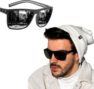 Herrenbrille - Polarisierte Herrensonnenbrille - Stilvolle Sonnenbrillen - Schwarze Brille - Schutz vor Blendung - Hochwertige Herrenbrille