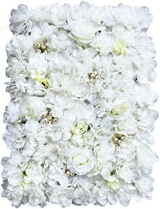 12PCS Blumenwand Künstliche Blumen Säule Kunstblumen Rosenwand Blumenwandpaneele 60x40cm Floral Deko Rosenblumenwand Hochzeit Hintergrund Deko