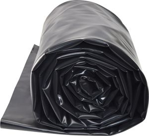 TEICHWERKplan Teichfolie PVC 6 x 7 m schwarz 0,5mm Teich Folie 42 m² Gartenteichfolie Gartenteich Koiteich Bachlauf Plane Pond