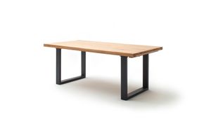 MCA furniture Esstisch Dayton - ausziehbar - Wildeiche / Anthrazit 200 / 300 x 100cm