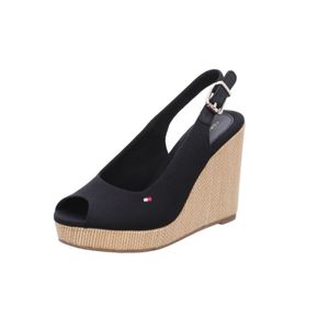 Tommy Hilfiger Buty Iconic Elena Sling Back Wedge, FW0FW04789BDS