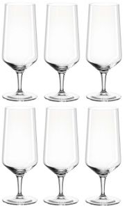 LEONARDO 069541 Puccini Bierglas 410 ml, Teqton-Glas (6 Stück)