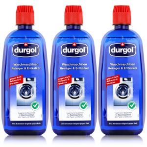 Durgol Waschmaschinen Reiniger & Entkalker 500ml - Gegen Kalk (3er Pack)