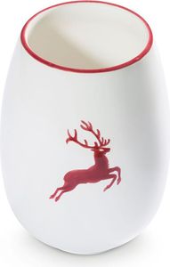 Gmundner Ceramics Bordeaux Red Stag, váza 15 cm